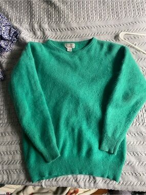 Angora Green Women's Crewneck Sweater
